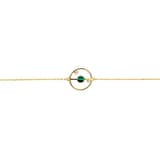 Lucky Gems Model-2 Malahit Taşlı Altın Renkli Gümüş Bileklik 2