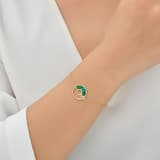 Lucky Gems Model-1 Malahit Taşlı Altın Renkli Gümüş Bileklik 3