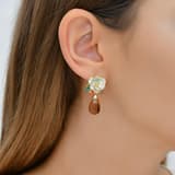 Zultanite Model-5 Ladybug Design Enamelled Silver Earrings 3