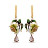 Zultanite Model-7 Enamelled Silver Earrings 2