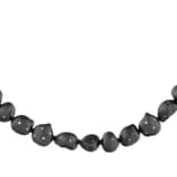 Clouds Collection Amorphous Black Silver Necklace 2