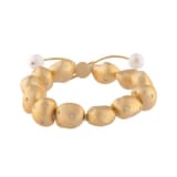 Clouds Collection Amorphous Gold Tone Bracelet 1