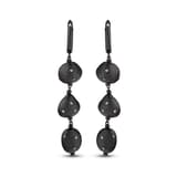 Серьги Clouds Collection Amorphous Black Silver 2
