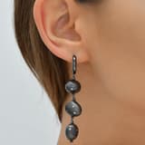 Серьги Clouds Collection Amorphous Black Silver 3