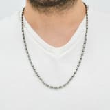 Bravoman Model-2 Zincirli Gümüş Erkek Kolye 3
