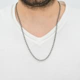 Bravoman Model-3 Zincirli Gümüş Erkek Kolye 2