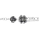 Gallica Three-Leaf Rose Model Silver Bracelet 2