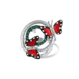 Monarch Butterfly MBHR0020-CZ Gümüş Yüzük 2
