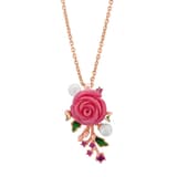 Rosered Tomurcuklu Gül Tasarımlı Rose Altın Renkli Gümüş Kolye 2