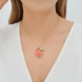 Rosered Sarı Çiçekli Gül Tasarımlı Rose Altın Renkli Gümüş Kolye 3