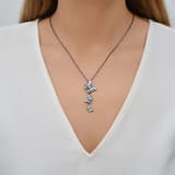 Heaven Model-7 Kelebek Tasarımlı Zirkonlu Gümüş Kolye 3