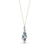 Heaven Zircon Enamel Chain Silver Necklace 2