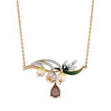 Zultanite Model-4 Enamel Silver Necklace 1