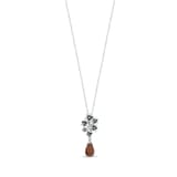 Колье Zultanite Collection из серебра с синей эмалью, цветочным букетом и камнями 2