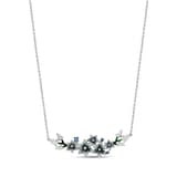 Серебряное колье Zultanite Model-13 с камнями и эмалью 2