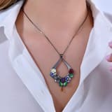 Колье Night Collection с цветочной цепочкой и каплевидным дизайном 3