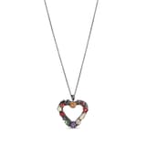 Колье Night Collection из серебра с цветочным узором в форме сердца 2