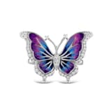 Heaven Model-8 Kelebek Tasarımlı Zirkonlu Gümüş Yüzük 2