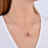Gift Taşlı Burgulu Bant Tasarımlı Radiant Kesim Rose Altın Renkli Gümüş Kol 3