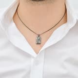 Santa Claus Santa Claus Design Silver Necklace 3