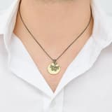 Santa Claus Anchor Cross Prayer Plate Silver Necklace 3