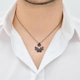 Santa Claus Anchor Cross Shaped Santa Silver Necklace 3