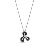 Soul Dance Collection Northern Lights Motif Black Silver Necklace 2