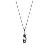 Soul Dance Collection Northern Lights Motif Black Silver Necklace 2