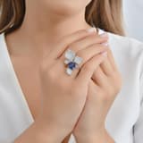 Серебряное кольцо Eclat Mavi Gonca 3