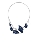 Eclat Blue Poppy Silver Necklace 2