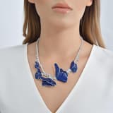 Eclat Blue Poppy Silver Necklace 3