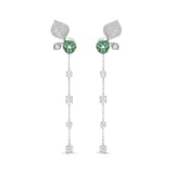 Серебряные серьги Eclat Collection Green Bud 2