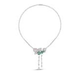 Eclat Collection Green Bud Silver Necklace 2