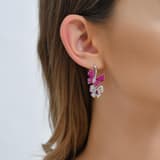 Eclat Collection Pink Butterfly Silver Earrings 3