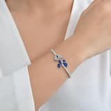 Eclat Collection Blue Butterfly Silver Bracelet 3