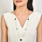 Lucky Gems Koleksiyonu Malahit Taşlı Uzun Kelebek Kolye 3