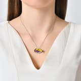 Dream Jungle Collection Colorful Stone Tropical Fish Silver Necklace 3
