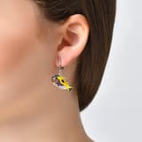 Dream Jungle Collection Colorful Stone Tropical Fish Silver Earrings 3