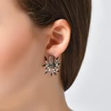 Dream Jungle Collection Brown Stone Octopus Silver Earrings 3
