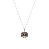 Dream Jungle Collection Stone Owl Design Silver Necklace 1