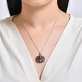 Dream Jungle Collection Stone Owl Design Silver Necklace 3