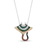 Dream Jungle Collection Colorful Stone Stingray Silver Necklace 2