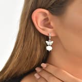 White Dreams Model-15 Beyaz Agat Taşlı Gümüş Küpe 3