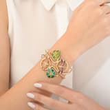 Le Jardin Yellow Plated Colorful Enamel Dragonfly and Flower Figured Bracelet 3