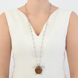 Dream Jungle Collection Brown Enamel Sea Turtle Silver Necklace 3