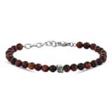 Bravoman Collection Brown Natural Stone Bead Bracelet 3