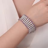 Flowers Collection Purple Stone Shimmer Bracelet 1