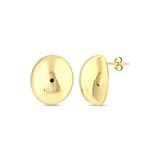 Серьги Sun Collection выпуклые круглые 2