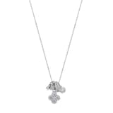 Gift Koleksiyonu Çoklu Charm Detaylı Yonca Figürlü Zirkon Gümüş Kadın Kolye 1