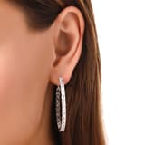 Gift Koleksiyonu Baget Kesim Zirkon Taşlı Büyük Gümüş Halka Küpe 3
